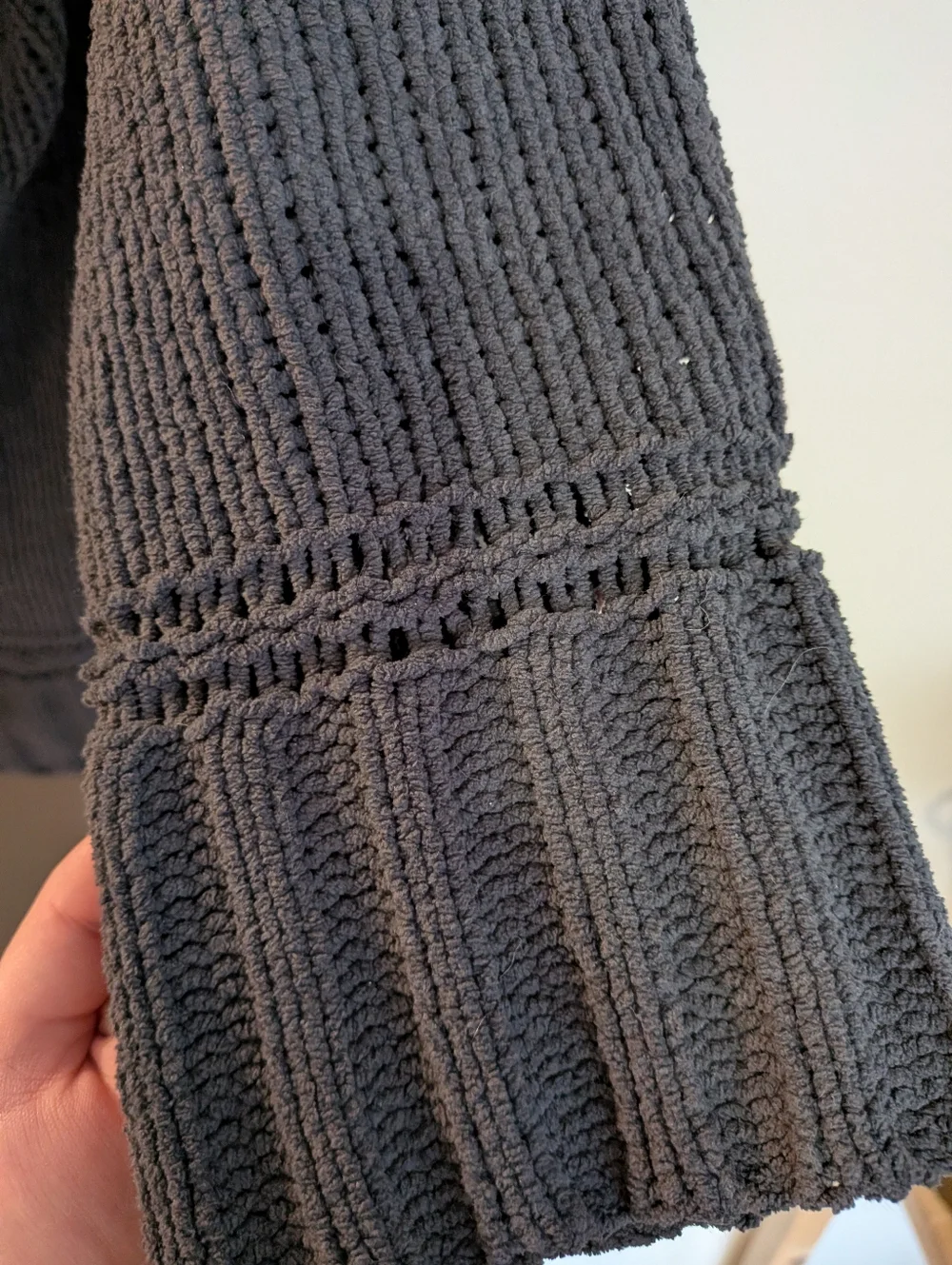 Charcoal Gray Turtleneck Knit Sweater - Picture 5 of 7